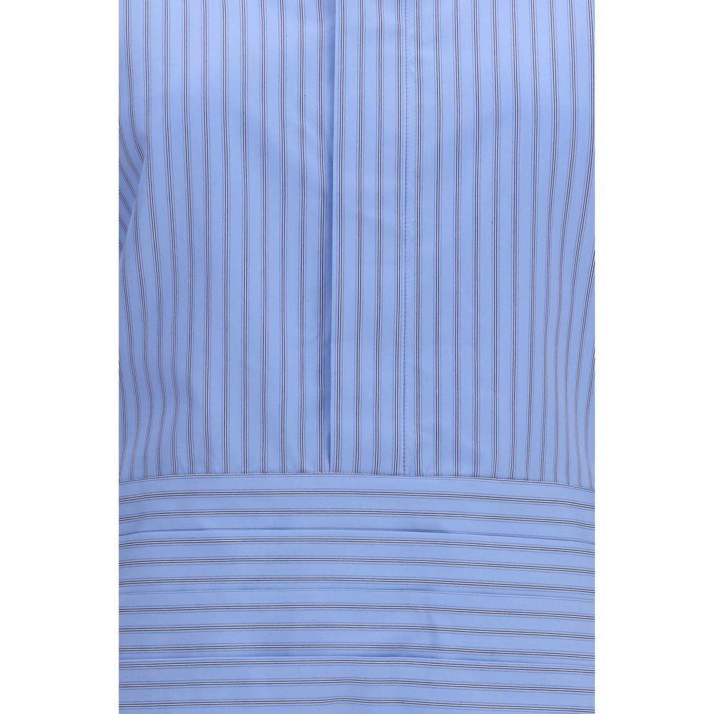 Sacai Blue Cotton Pattern Shirt