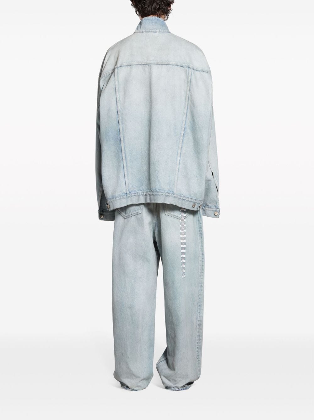 Balenciaga Balenciaga Denim jacket with flap pockets and drop shoulder