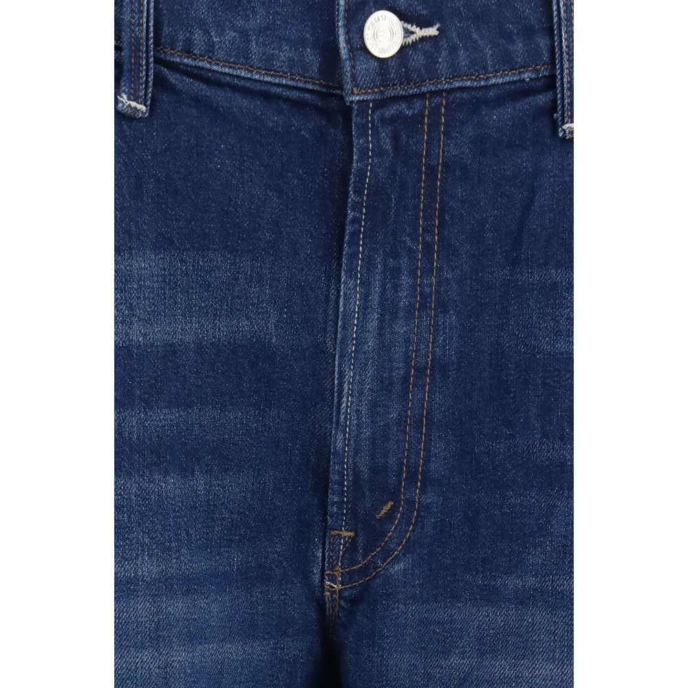 Mother Denim Blue Cotton Jeans Denim
