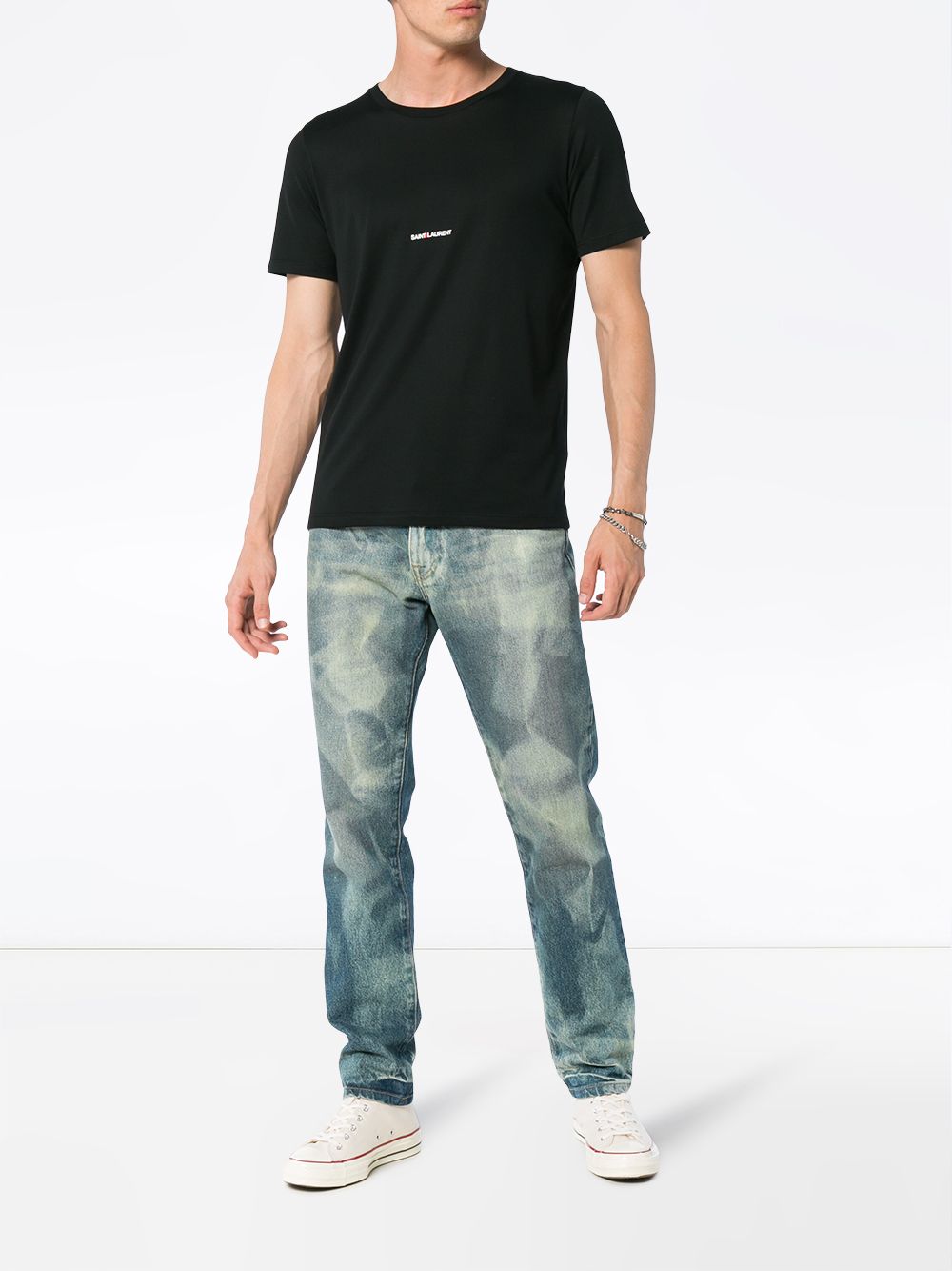 Saint Laurent Saint Laurent logo print T-shirt