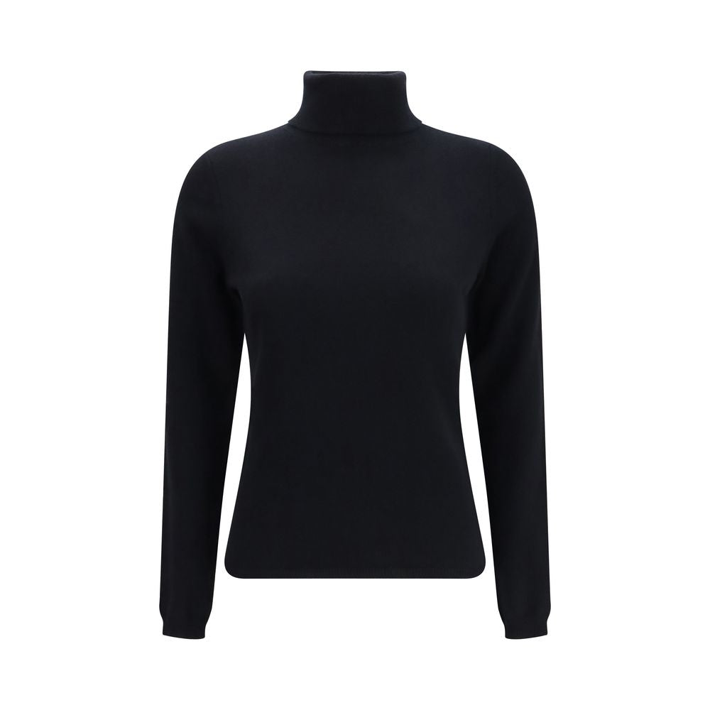 Allude Blue Cashmere Turtleneck