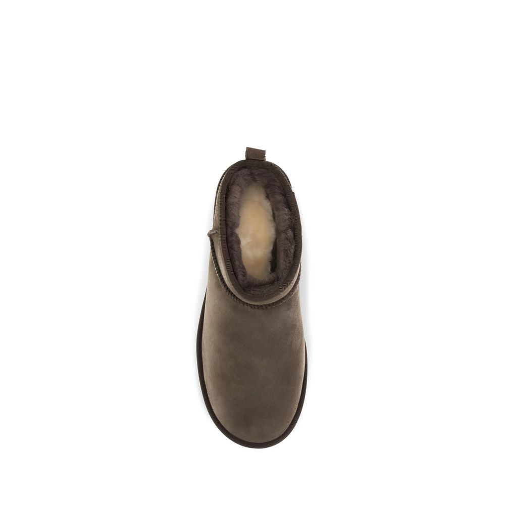 UGG Brown Leather Ankle Boots