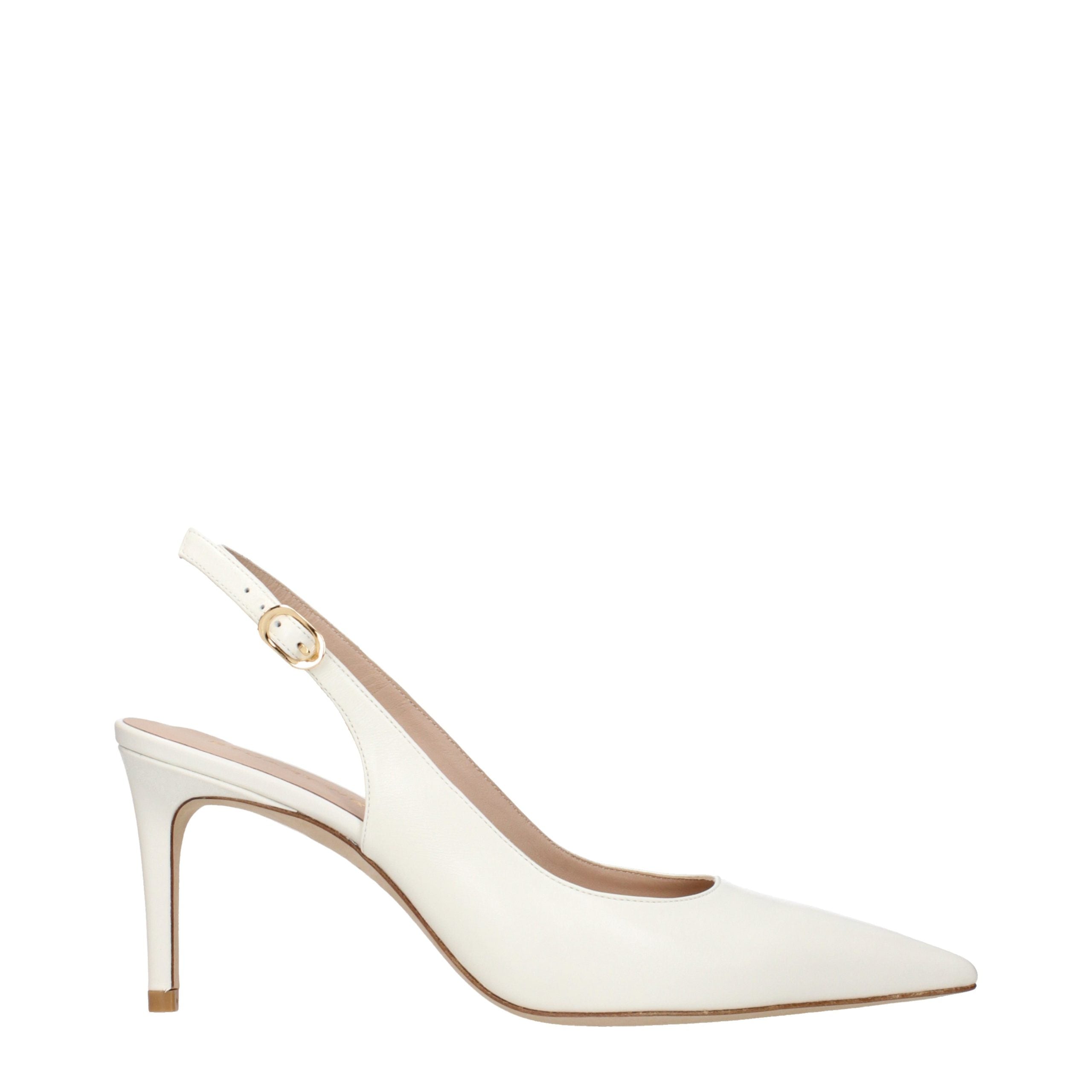 Stuart Weitzman Beige Leather High Heel Pumps