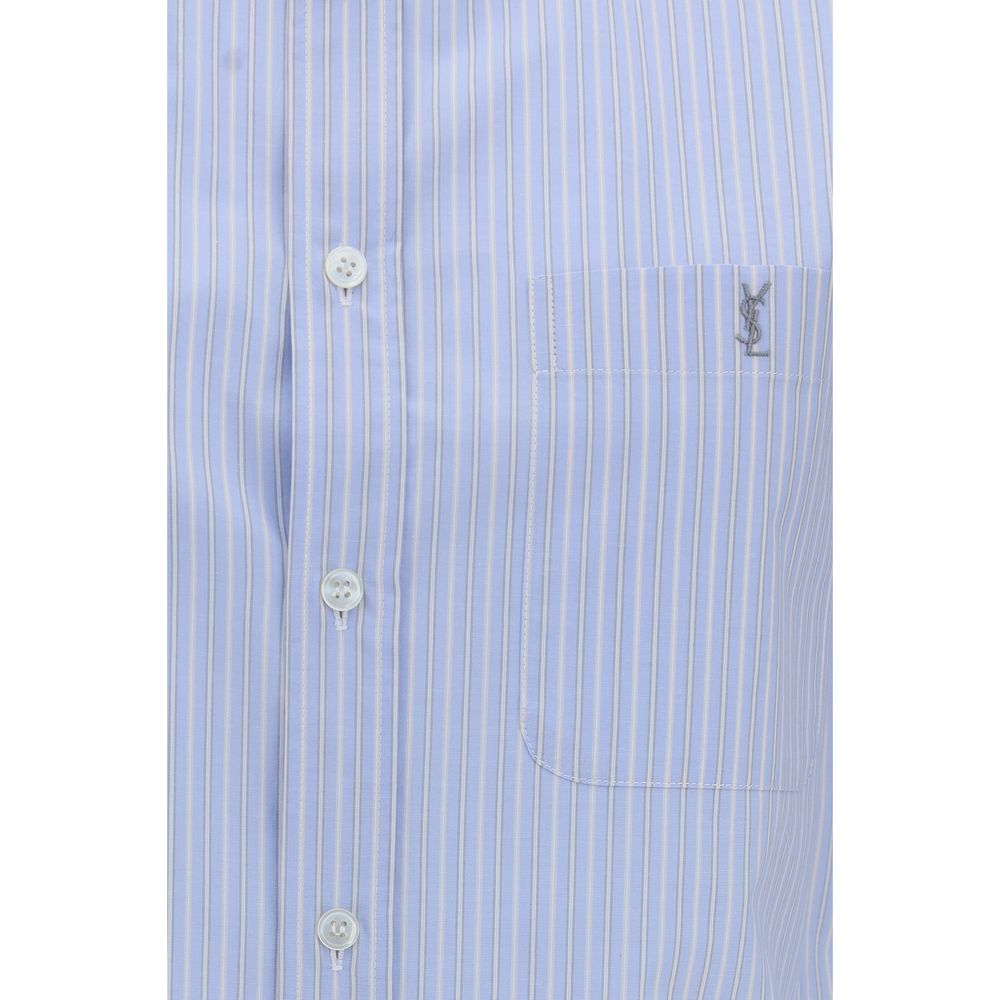 Saint Laurent Blue Cotton Shirt