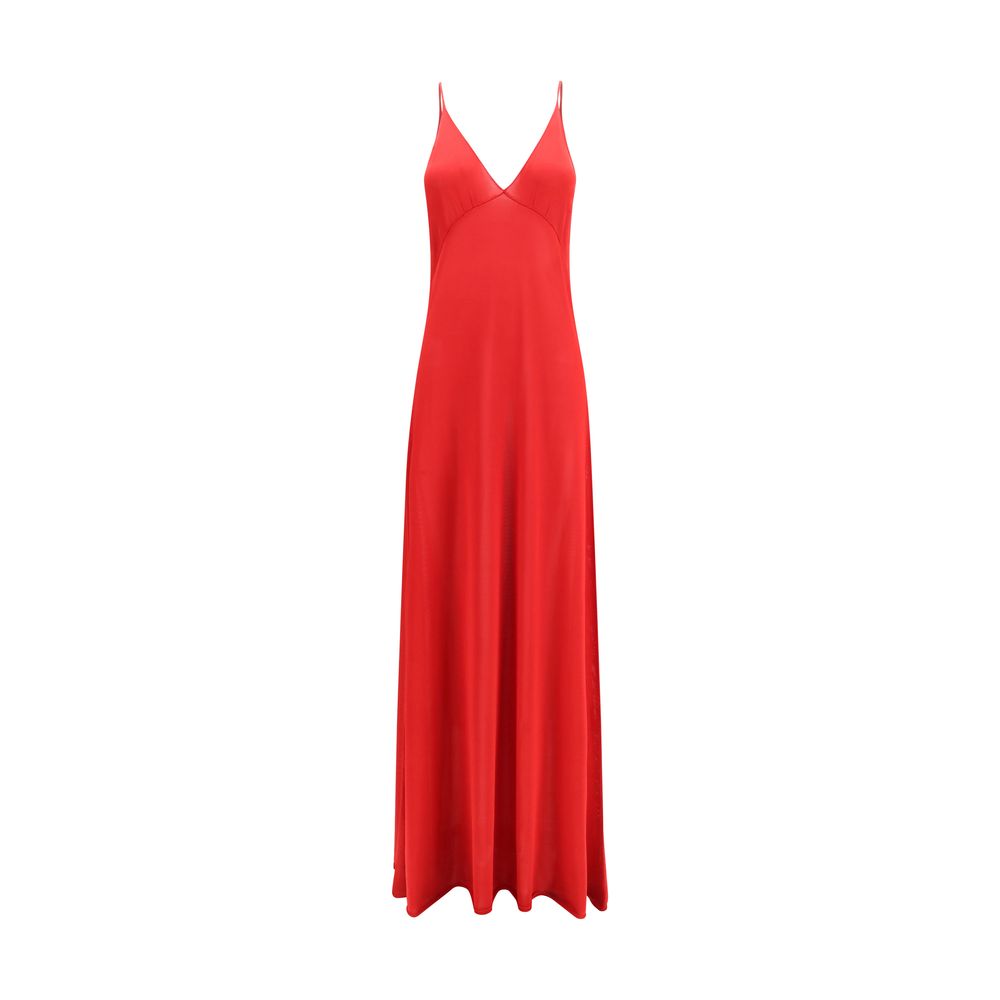 Fendi Red Silk Casual Dress