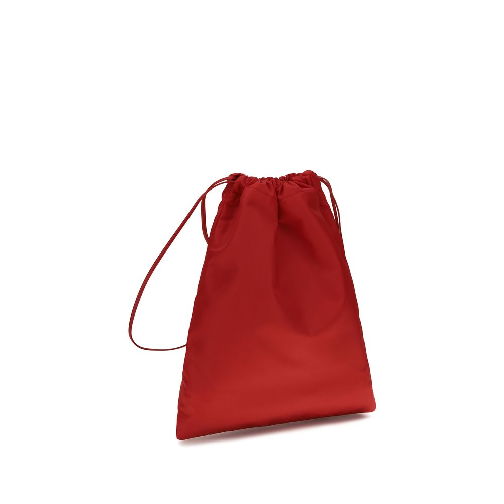 Prada Red Polyamide Clutch Bag