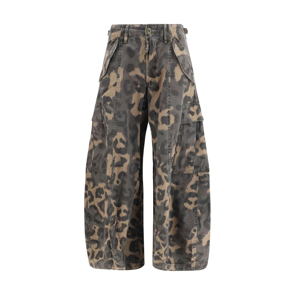 R13 Brown Cotton Cargo Pants
