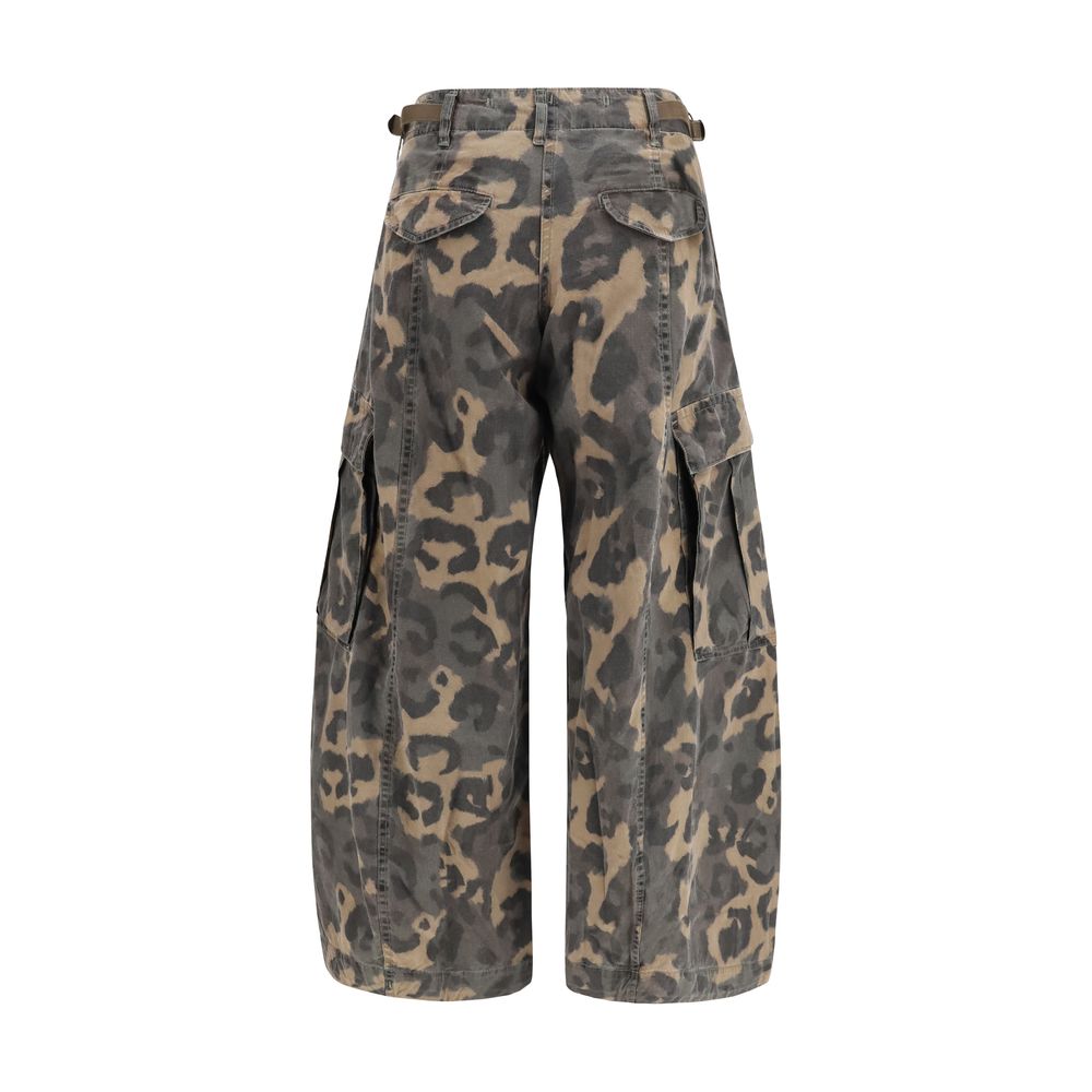 R13 Brown Cotton Cargo Pants