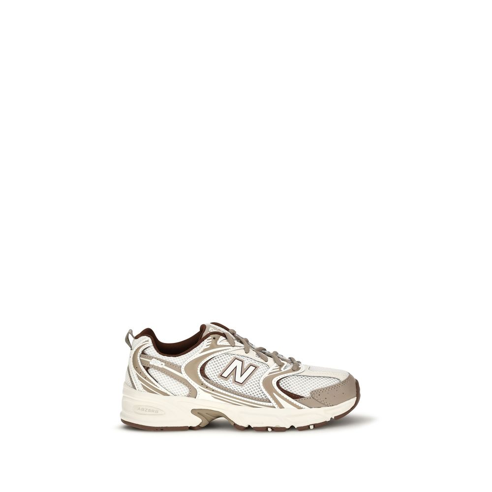 New Balance Silver Nylon Athletic Sneakers