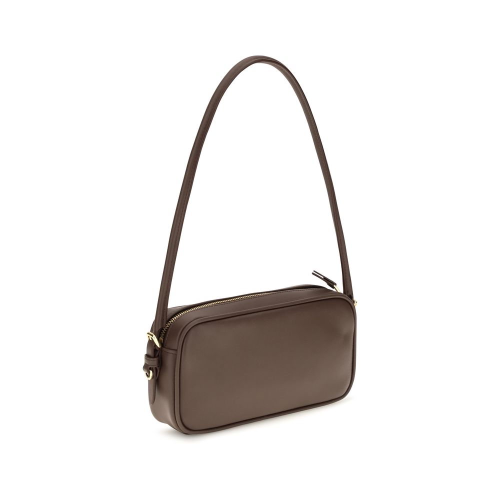 Miu Miu Brown Calf Leather Bos Taurus Shoulder Bag