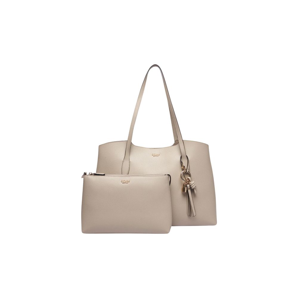 Guess Gold Polyethylene Handbag