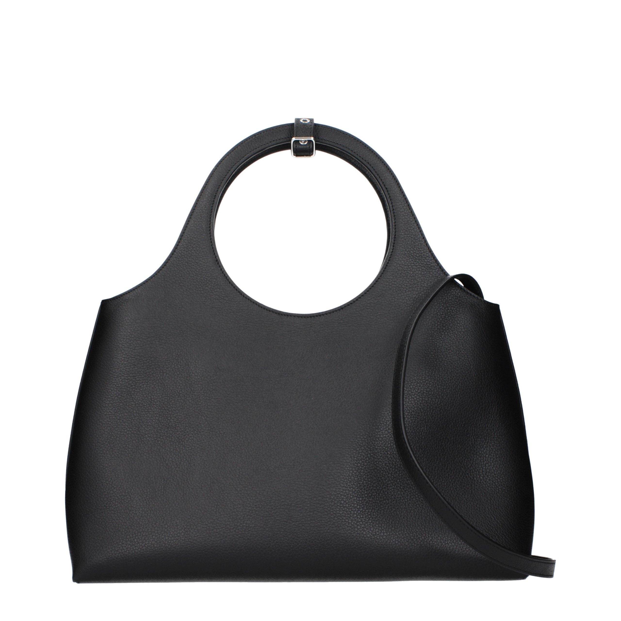 Courrèges Black Leather Handbag