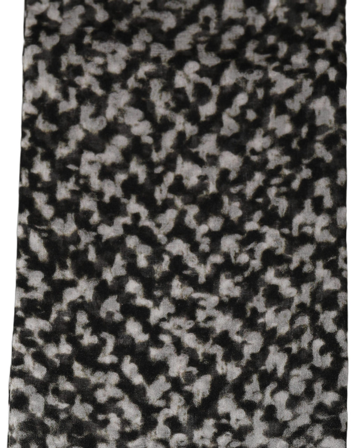 Dolce & Gabbana Black White Herringbone Tweed Shawl Scarf
