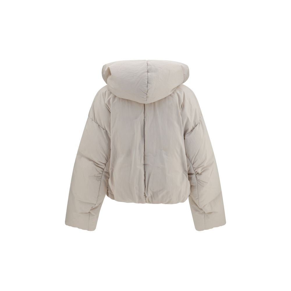 Max Mara Gray Polyamide Full-Length Jacket