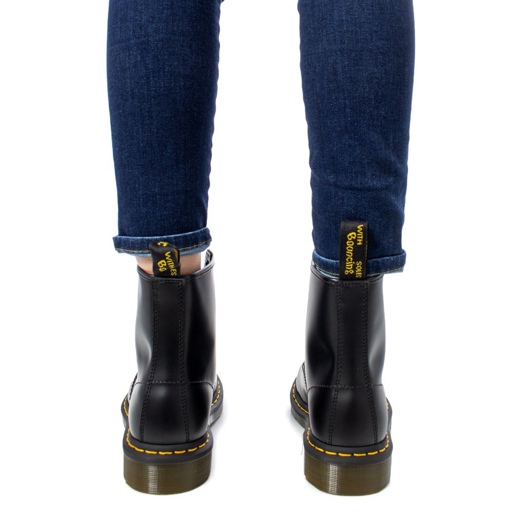 Dr. Martens Black Leather Lace-Up Boots