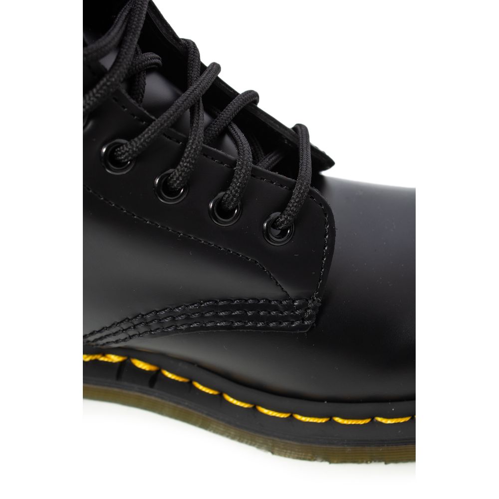 Dr. Martens Black Leather Lace-Up Boots