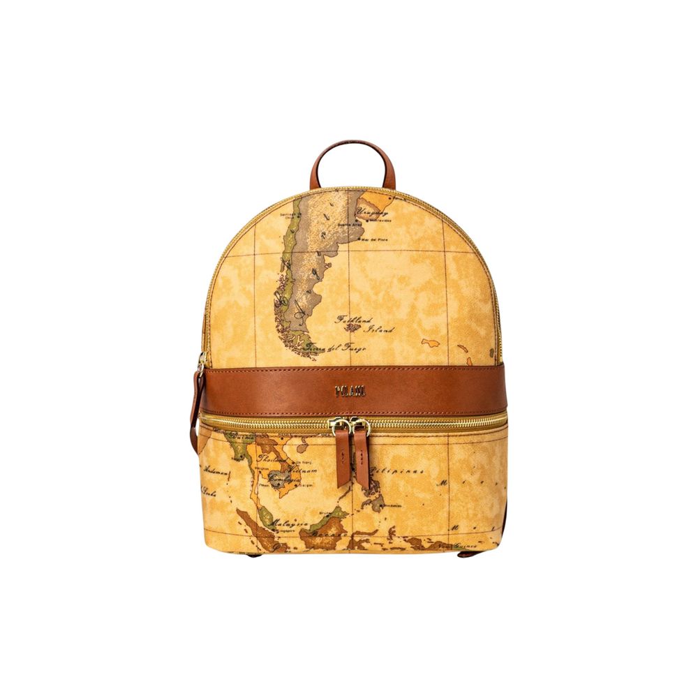Alviero Martini Prima Classe Beige Leather Backpack