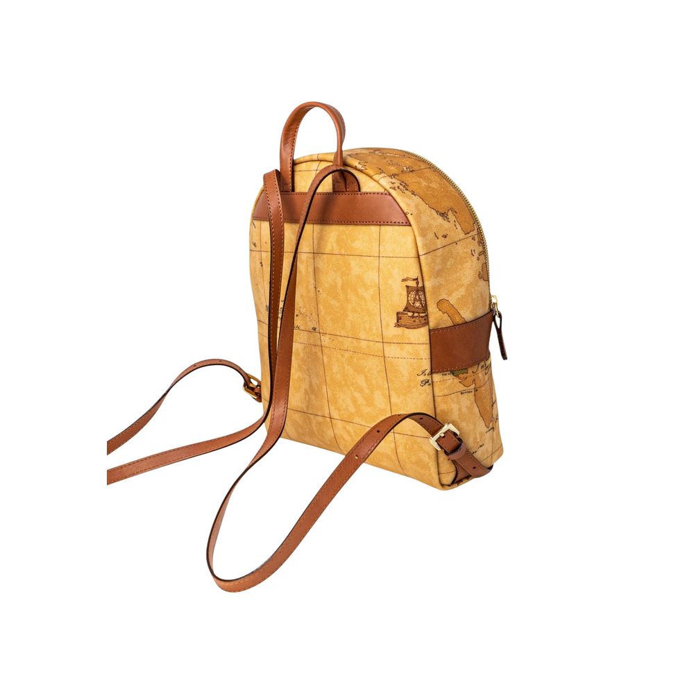 Alviero Martini Prima Classe Beige Leather Backpack