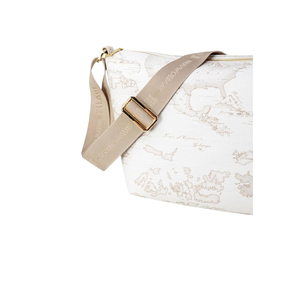 Alviero Martini Prima Classe White Cotton Handbag