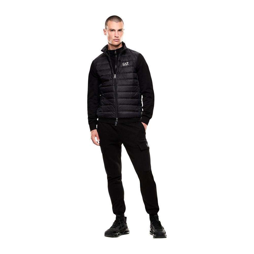 EA7 Emporio Armani Black Polyamide Sleeveless Jacket