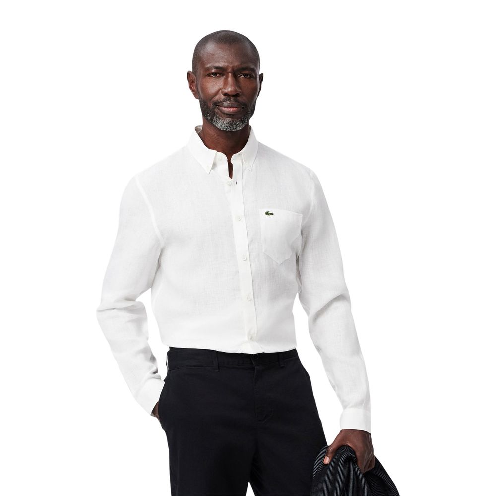 Lacoste White Linen Shirt