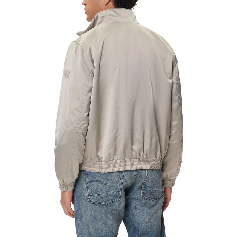 Calvin Klein Jeans Beige Recycled Polyester Full-Length Jacket