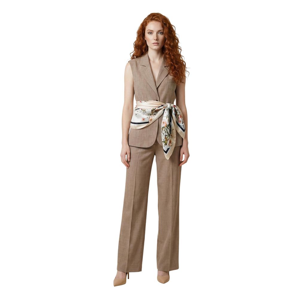 Liu Jo Beige Viscose Waistcoat
