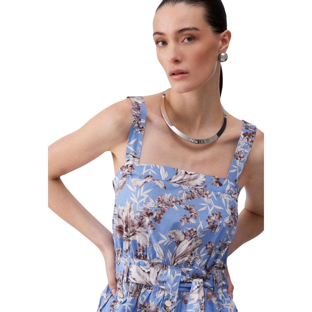 Liu Jo Blue Cotton Long Dress