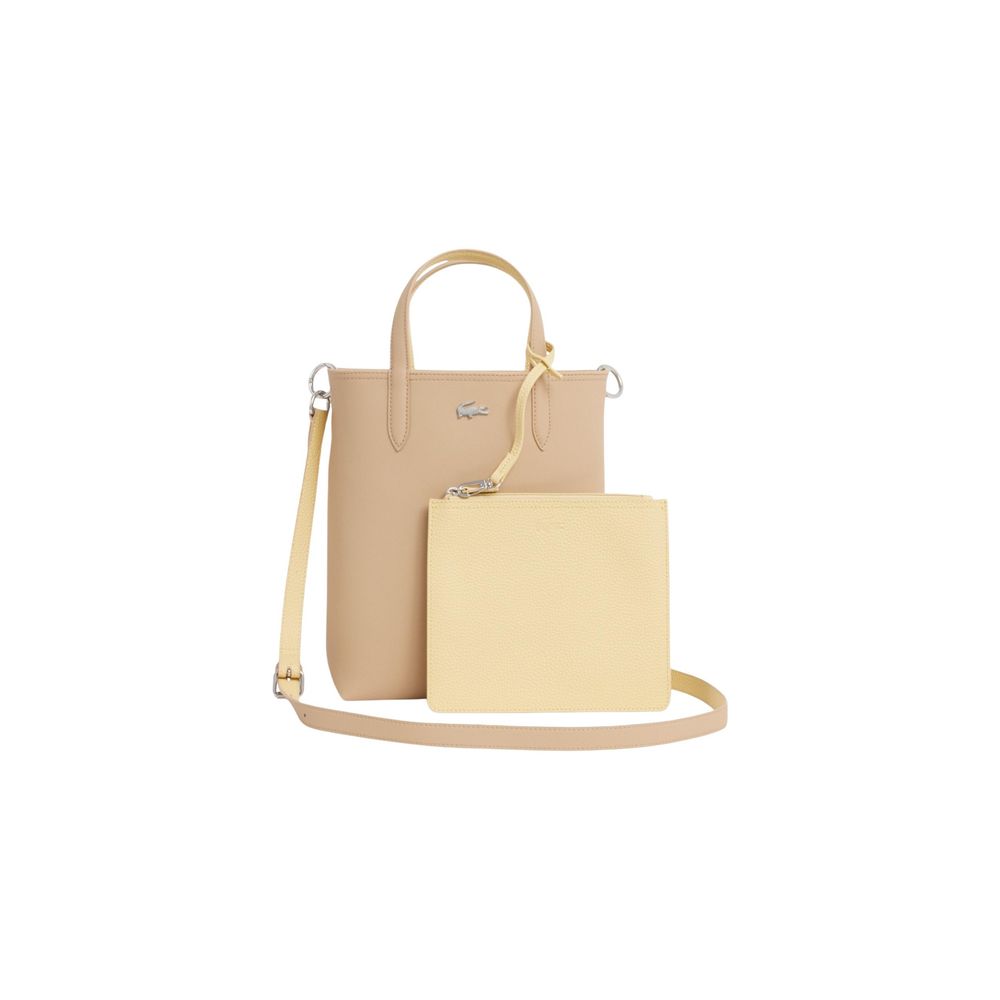 Lacoste Beige Leather Handbag