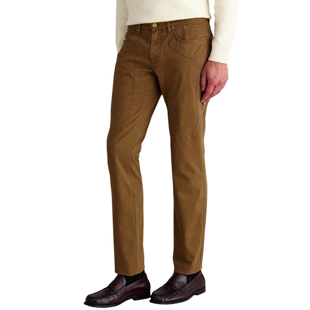 Jeckerson Beige Elastane Skinny Pants