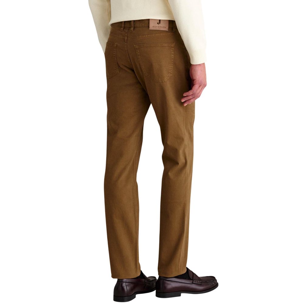 Jeckerson Beige Elastane Skinny Pants