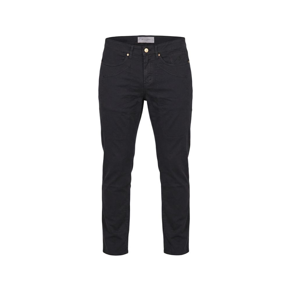 Jeckerson Blue Elastane Skinny Pants