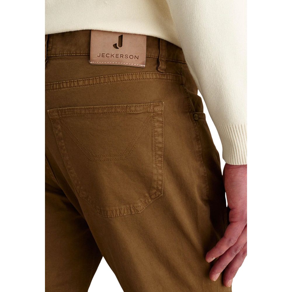 Jeckerson Beige Elastane Skinny Pants