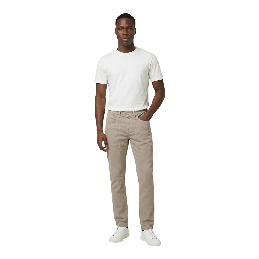 Jeckerson Beige Cotton Skinny Jeans