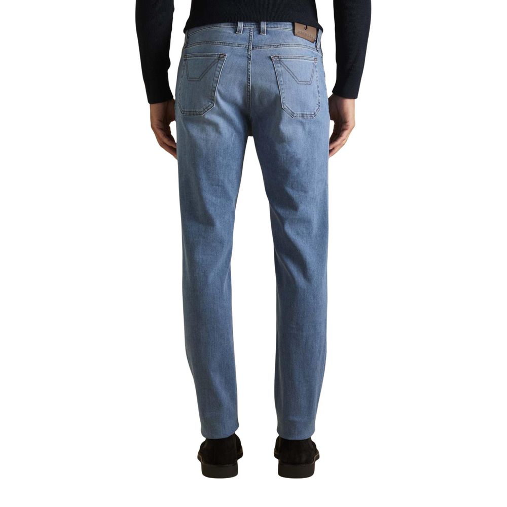 Jeckerson Light Blue Recycled Polyester Skinny Jeans