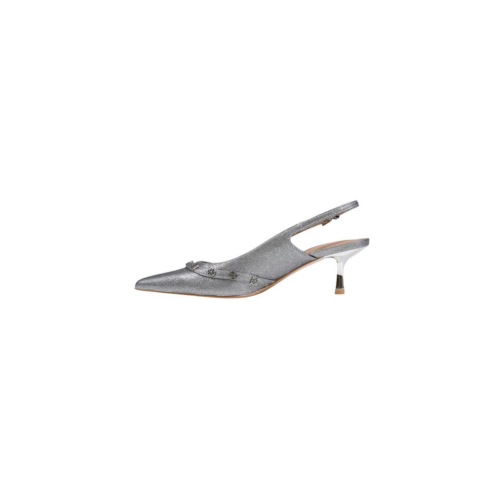 Guess Silver Polyester High Heel Pumps