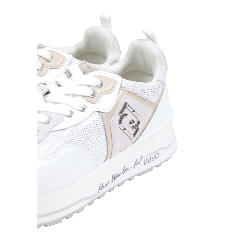 Liu Jo White Polyethylene Chunky Sneakers