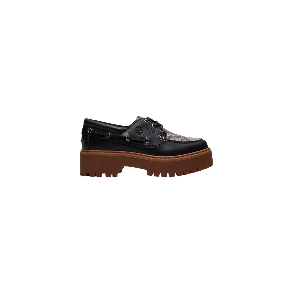 Timberland Black Leather Platform Pumps