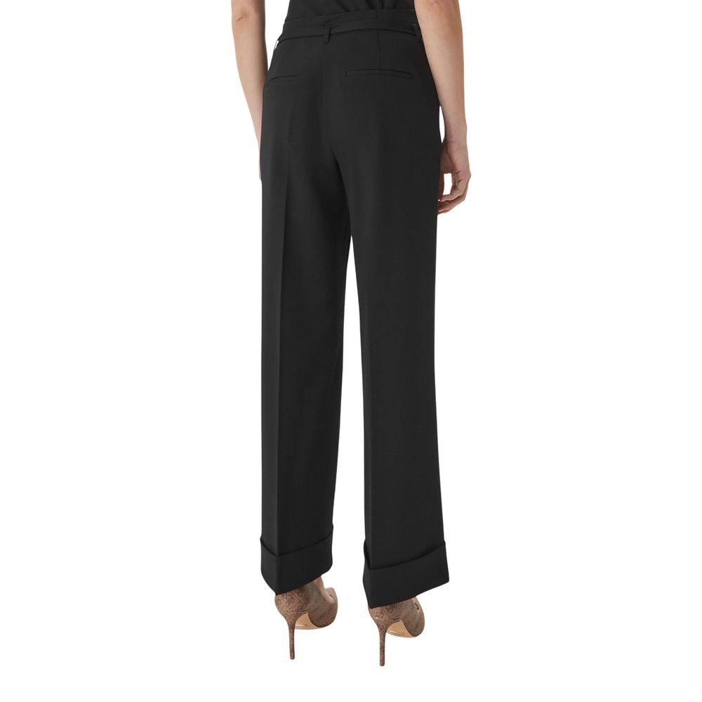 Guess Black Viscose Casual Pants