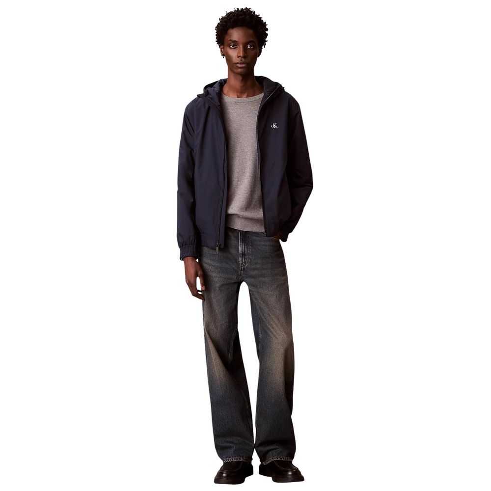 Calvin Klein Jeans Blue Recycled Polyester Full-Length Jacket
