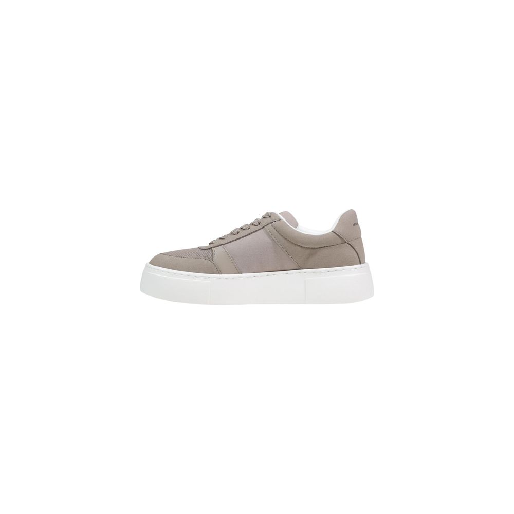 Armani Exchange Brown Polyamide Athletic Sneakers
