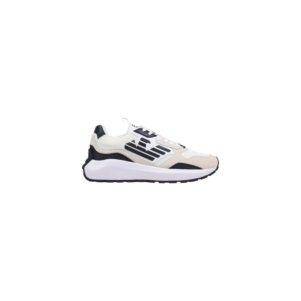 EA7 Emporio Armani Black And White Polyethylene Athletic Sneakers