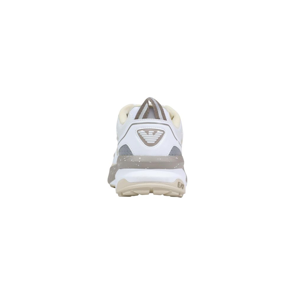 EA7 Emporio Armani White Polyester Athletic Sneakers