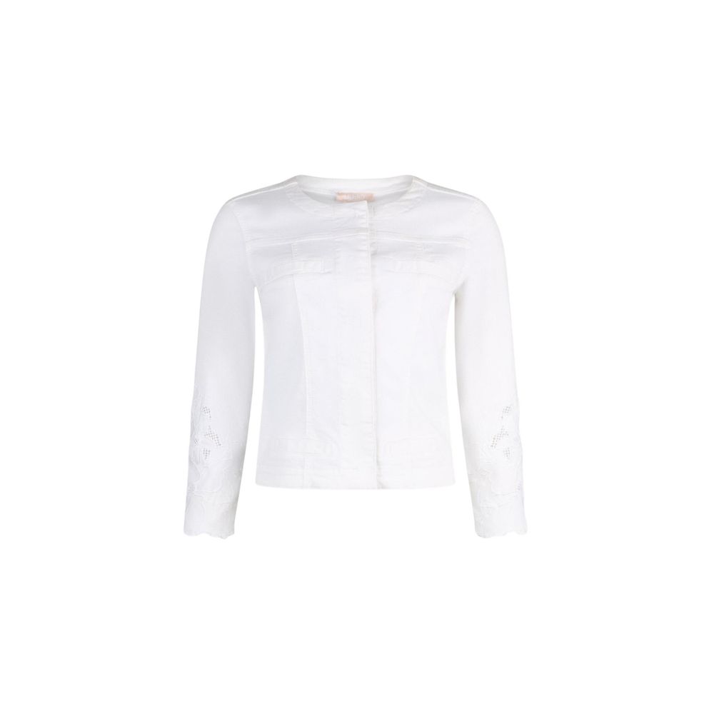 Liu Jo White Cotton Denim Jacket