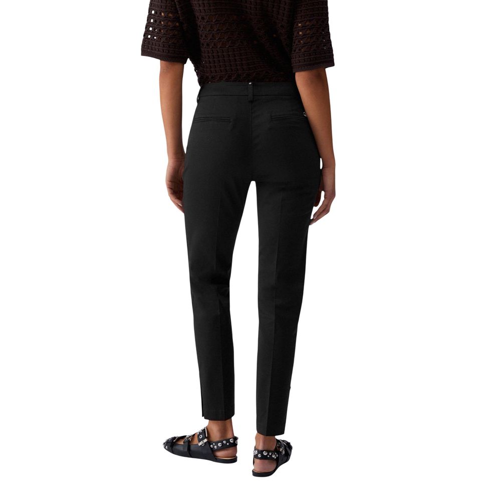 Liu Jo Black Cotton Chino Pants