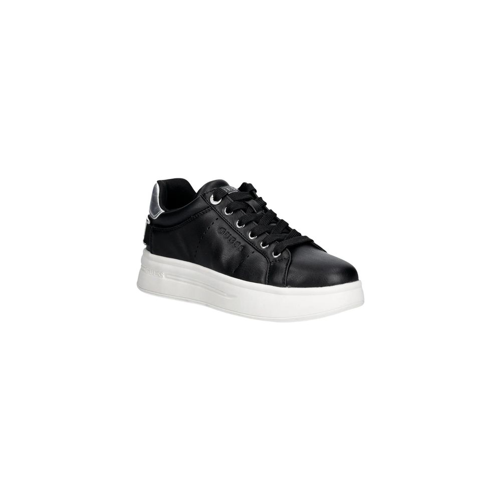 Guess Black Polyethylene Platform Sneakers