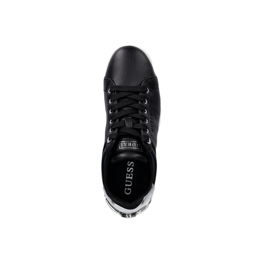 Guess Black Polyethylene Platform Sneakers