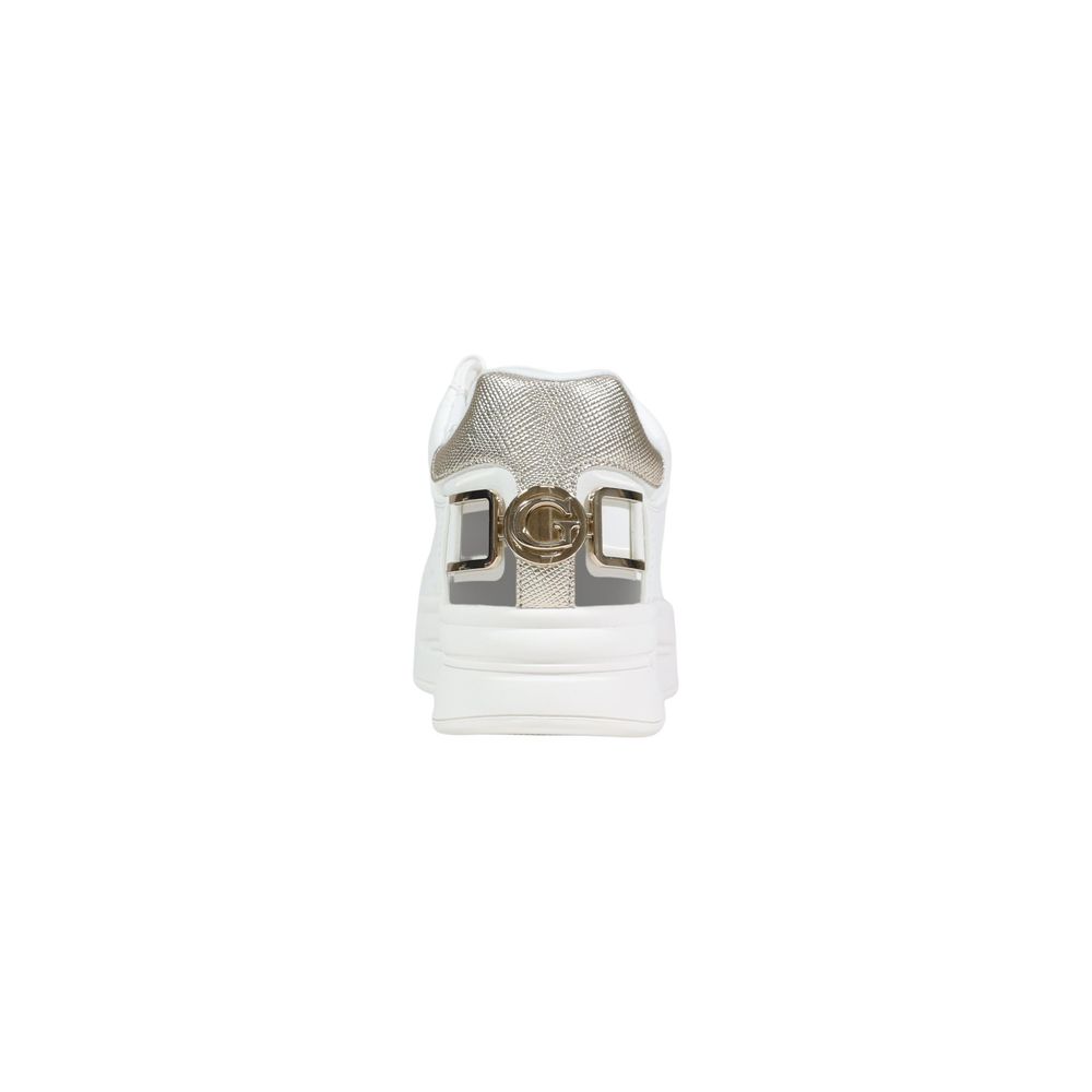 Guess White Polyethylene Platform Sneakers