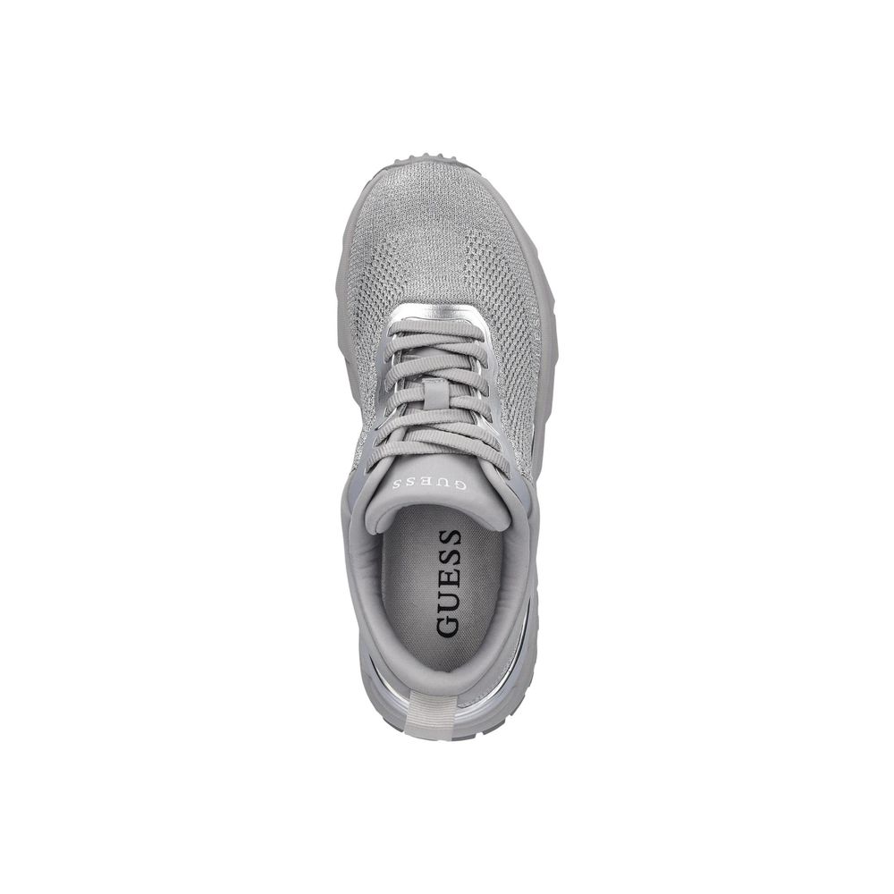 Guess Silver Polyester Chunky Sneakers