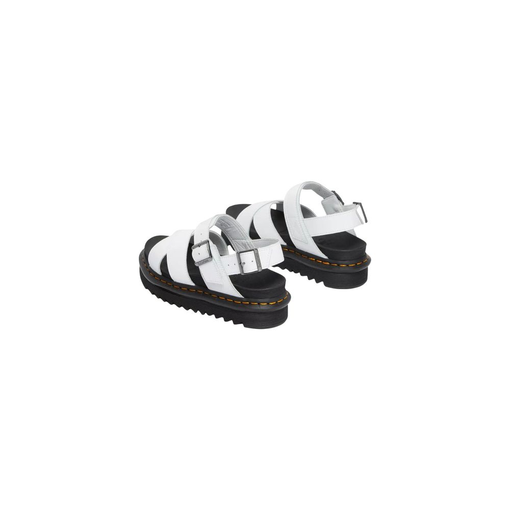 Dr. Martens White Leather Strap-On Sandals